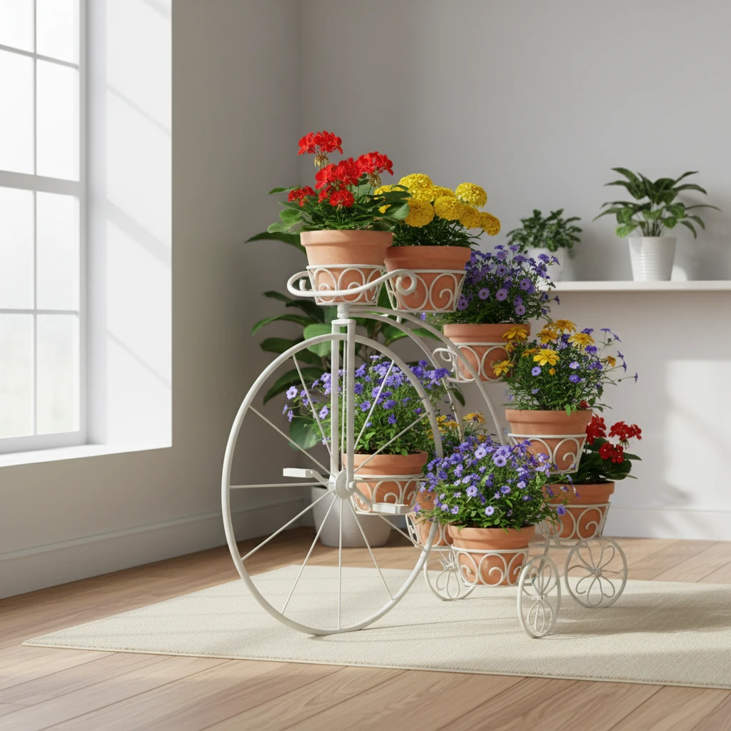 Kwietnik bicykl wnetrze