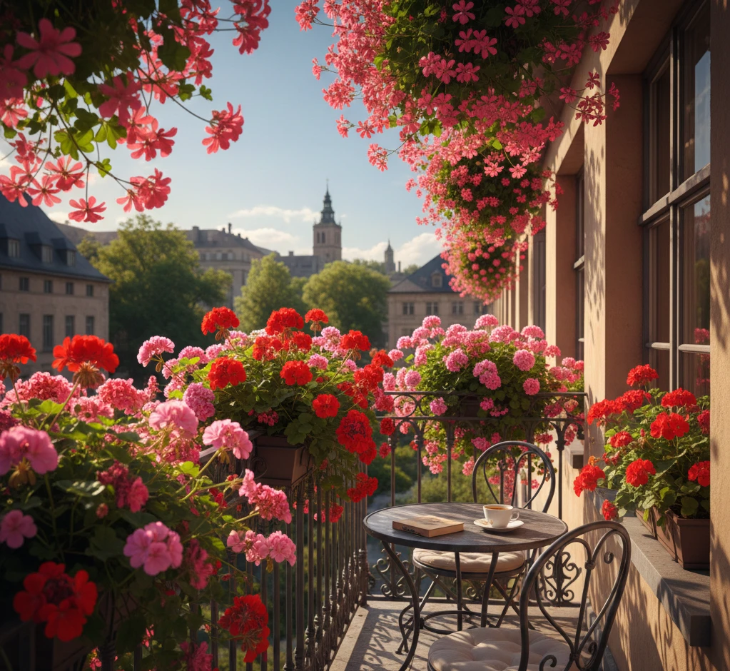 balkon z kutą balustradą