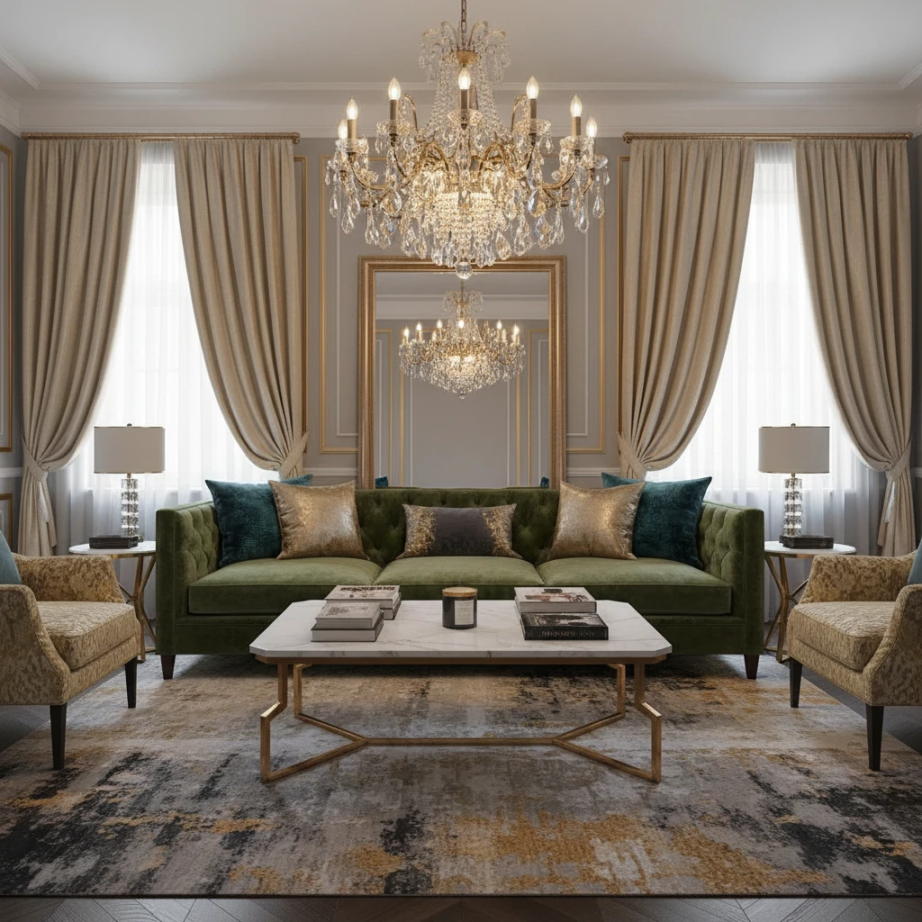 salon glamour sofa