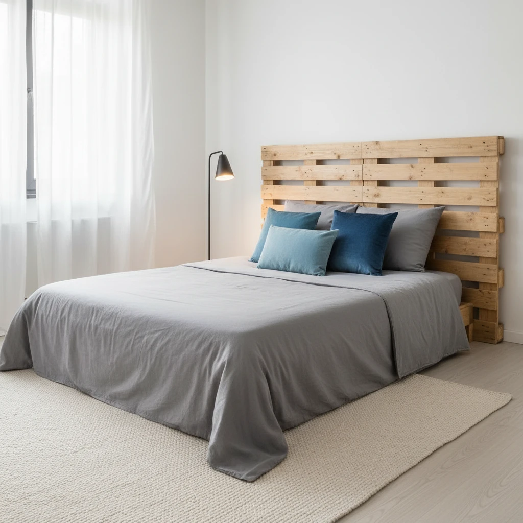 sypialnia palety loft